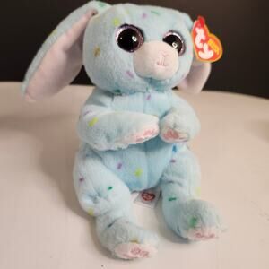 Ty Beanie Bellies Skippy the Blue Easter Bunny